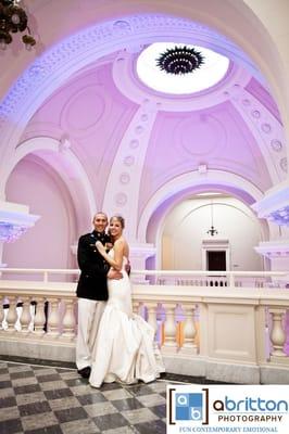 Couple on 3rd floor balcony