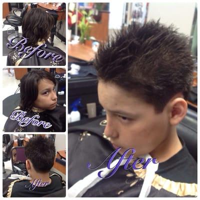 Hair cut by cesar