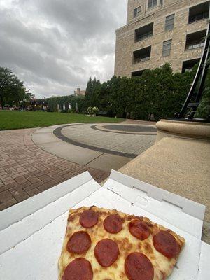 Pepperoni 1 Topping Cheese Pizza by the Slice