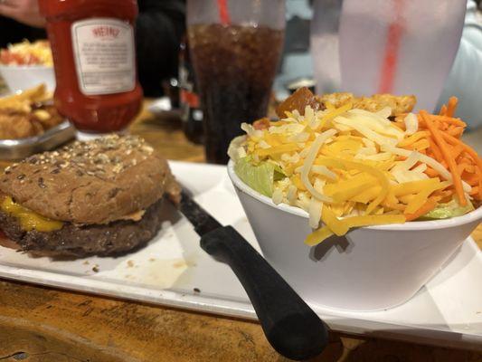 PB&J Burger w/ Side Salad