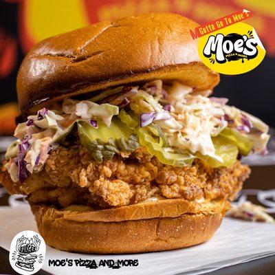 Coleslaw crispy chicken sandwich