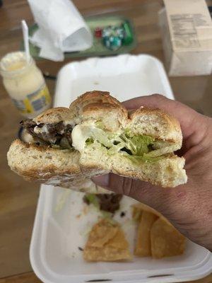 My steak Torta that I ordered today July 5th 2023 had more lettuce Then steak!