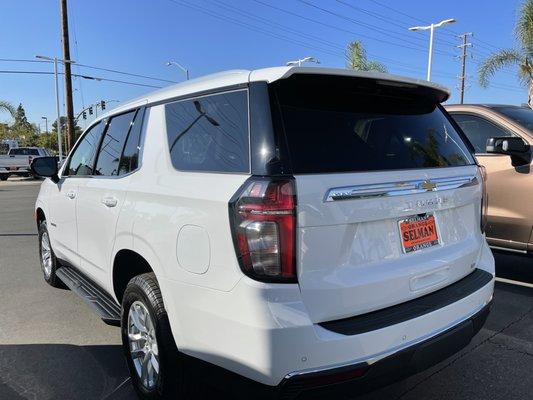 2022 Tahoe back exterior