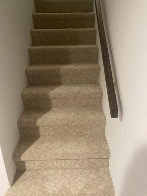 Stair case carpeting