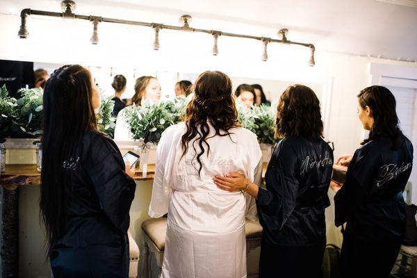 Jen did my hair for my wedding back in  October, and she was amazing! She was so flexible and quick when it came to doing our hair. I hadn't