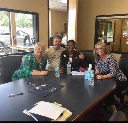 Robyn & Tanya Curry making dreams come true at the signing table!