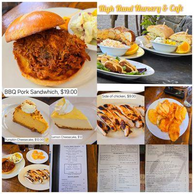 High Hand Cafe - foods & menu at a glance