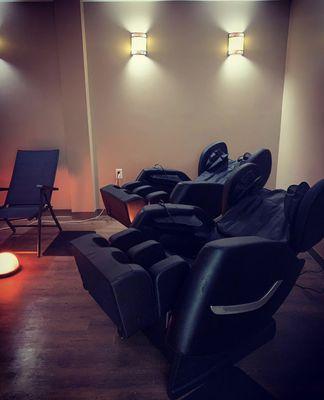 Massage Chairs in Tranquility Salt Room