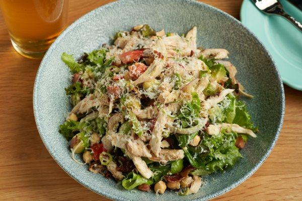 chopped wood fire rotisserie chicken salad