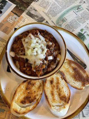 Chili as soup of the day