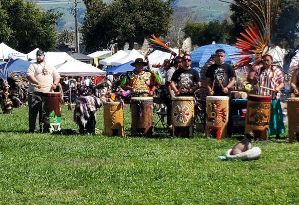 Aztec dancers/ traditional performance