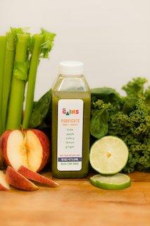 Purificate 
 kale + apple + celery + lemon + ginger