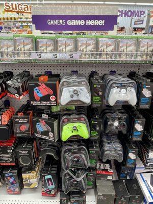 Video game accessories.