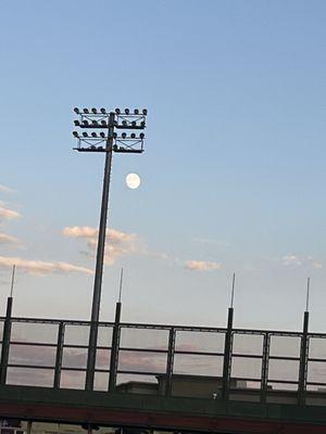 Beautiful day inside the stadium.