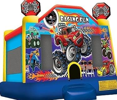 Racing fun bounce house