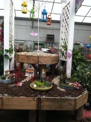 Another view of fairy garden display