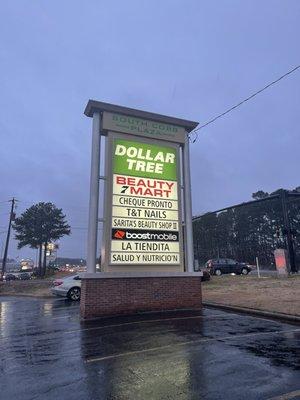 Signage from South Cobb Drive