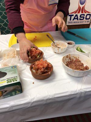 Turkish Cooking Class: Vegetables and meat dish baked in clay pots. DELISH!!!! (2/17/2018)