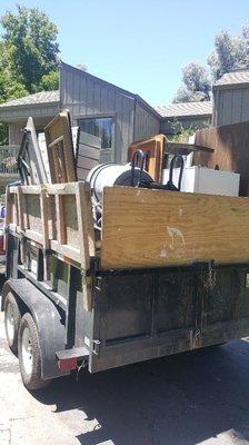 A full trailer equals 2 pick up truck beds.