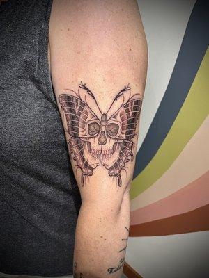 Skull butterfly piece for Angie