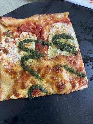 Grandpa pizza slice