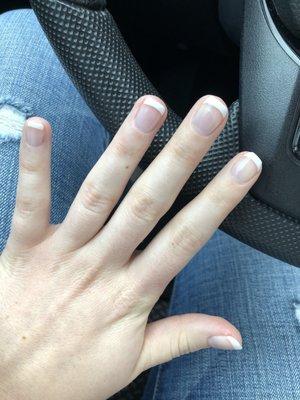 Gel French manicure