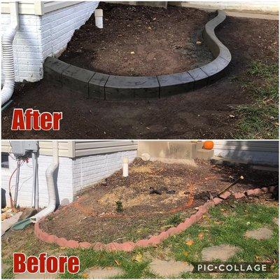 Let Curbs Gone Wild eliminate your current ineffective landscape borders by installing our custom decorative concrete landscape curbing.