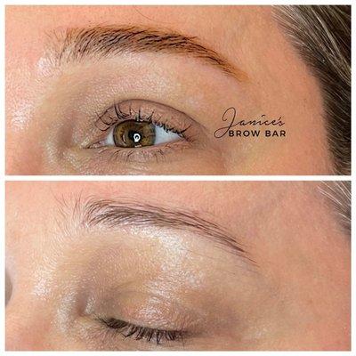 Eyebrow shaping and henna