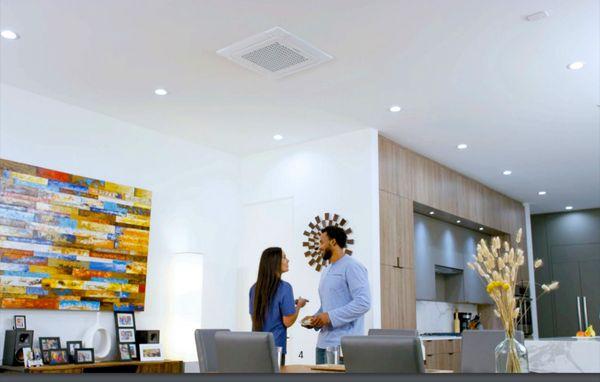 In ceiling Samsung mini split cassette