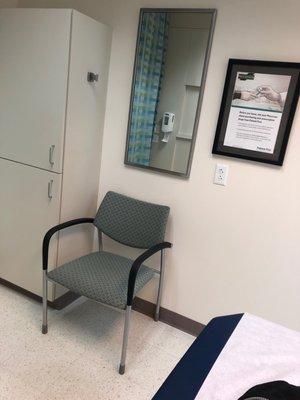 Seating in exam room