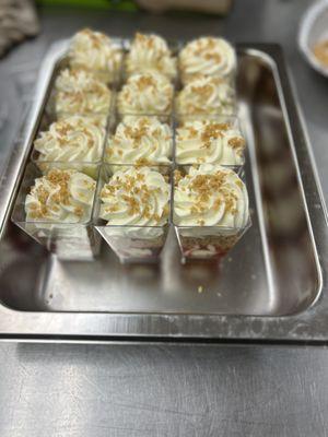 Strawberry Lemonade mini trifles.