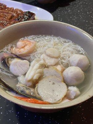 Seafood noodle soup