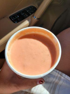 Batido de mamey (mamey milkshake)