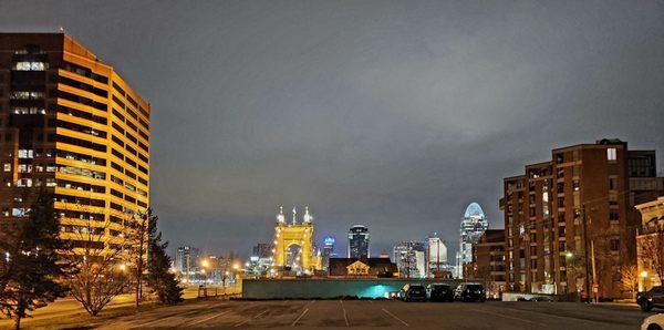 View outside the restaurant of Cincinnati