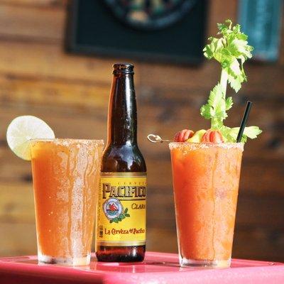 Fresh Micheladas and Bloody Marys!