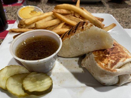 Italian beef wrap, delicious!