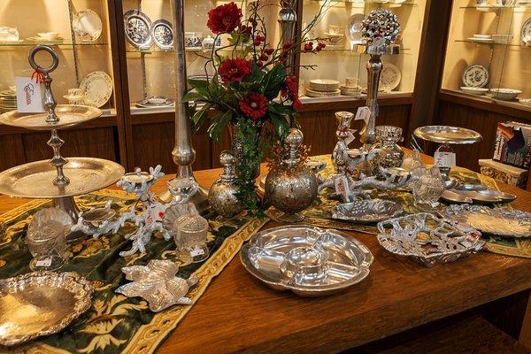 some china, silver and diningroom necessities at Estates Consignments showroom 1500 Contra Costa Blvd Pleasant Hill CA 94523 (925)682-6800