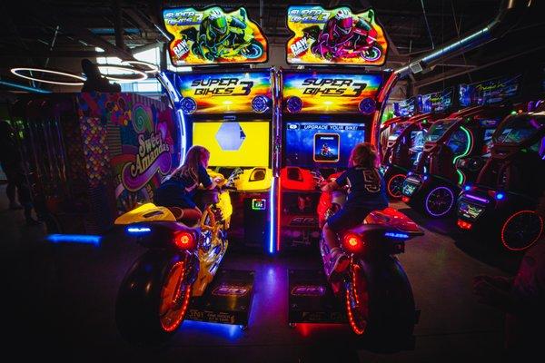 Choose from a wide variety of games from our Arcade!