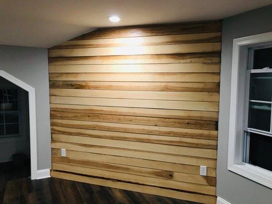 Ash Shiplap Focal Wall