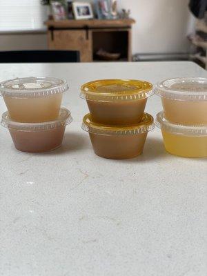 Tumeric and ginger shots