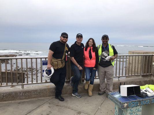 Birds Eye Aerial Drones, LLC conducting a search & rescue.
Bird Rock, La Jolla, California