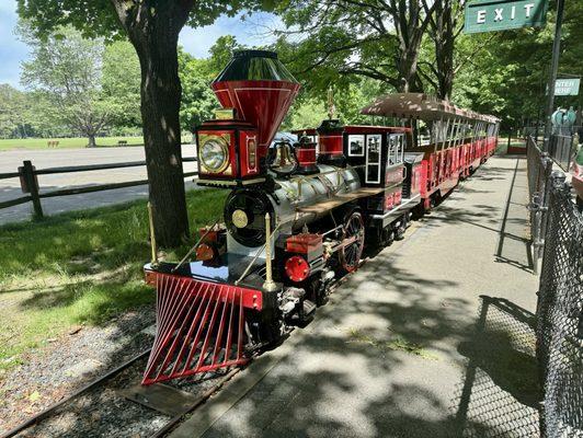 Miniature replica of a circa-1863 C.P. Huntington steam locomotive. Rides are every half hour.