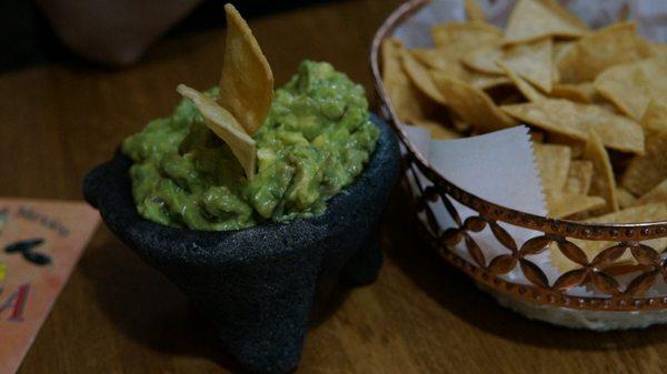 Fresh and Delicious Guacamole! With lots of Chips!