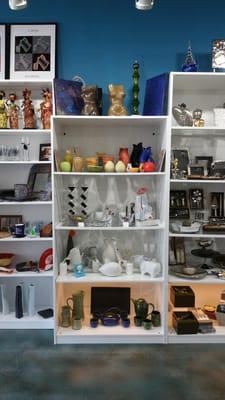 Jonathan Adler and Assorted Glass and Pottery