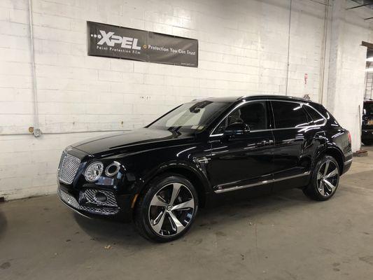 Bentley after a full paint correction and Ceramic pro treatment