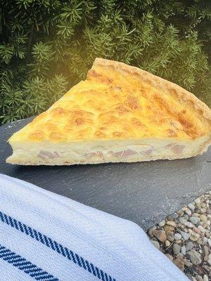 Quiche- ham and cheese