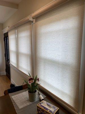 Alta roller shades with cassettes