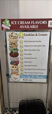 Ice cream flavors