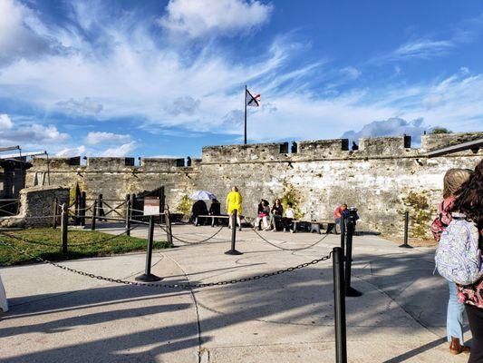 Entrance to Castillo de San Marcos National Park