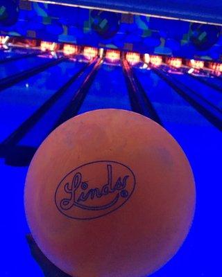 When your name is on the bowling balls... you take a pic ! Late night cosmic bowling and cheap pitchers